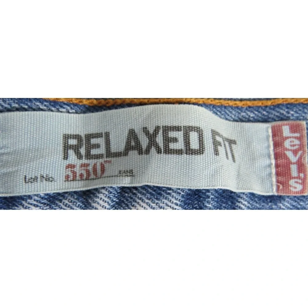 Vtg Levis 550 Relaxed Fit Tapered Leg Jeans Mens‎ 34x30 Light Wash Denim 90s EUC